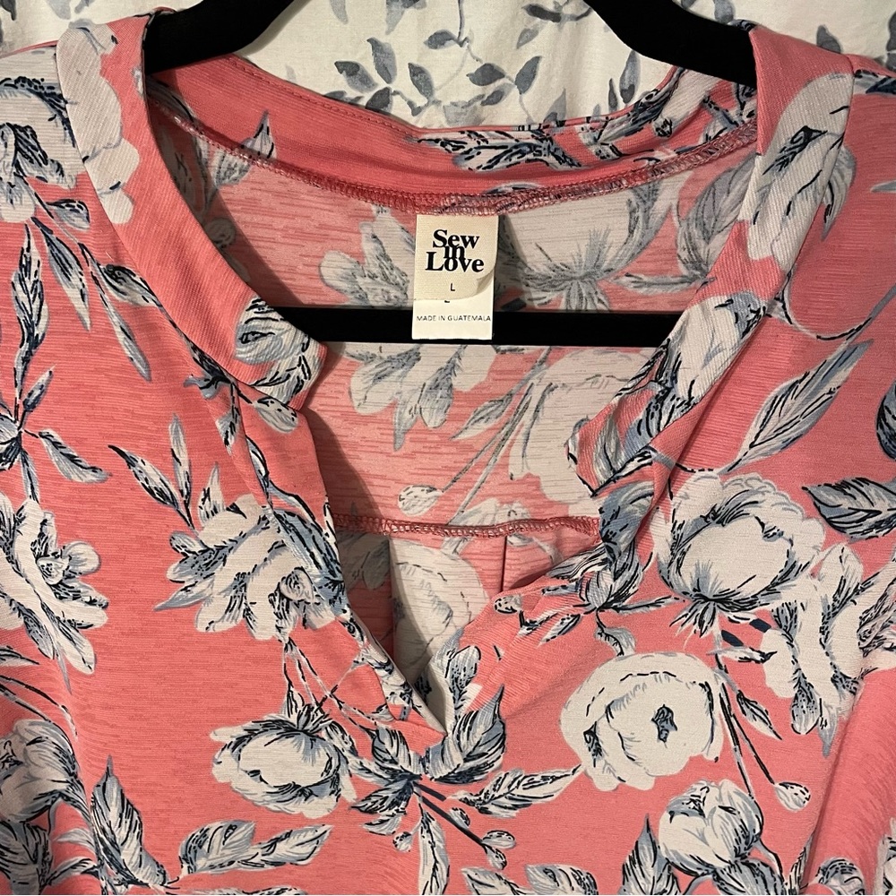 Sew In Love Set of Two Floral Lizzy Tops - Picture 6 of 7
